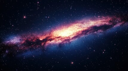 Fototapeta premium Cosmic spiral galaxy (1)