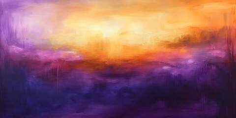Obraz premium Abstract sunset landscape, vibrant hues