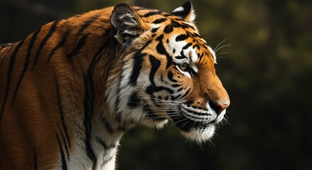 Obraz premium Majestic Tiger in Renaissance Chiaroscuro Style