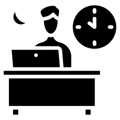 Overtime Work Icon