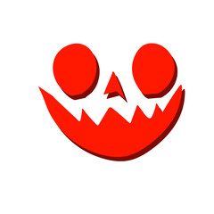 Halloween pumpkin faces with various expressions
