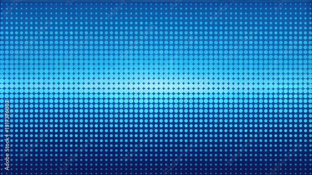 Poster Abstract Blue Circle Pattern Design With A Gradient Effect