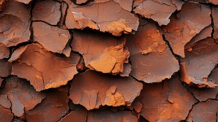 Dried Earth Cracks Texture Closeup