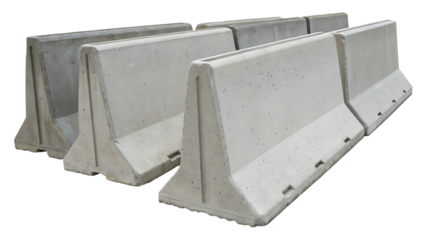 concrete trapezoidal barriers