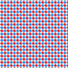 Houndstooth Tartan Print Pattern 4th of July Background