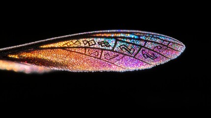 Close-up Macro Insect Wing Detail