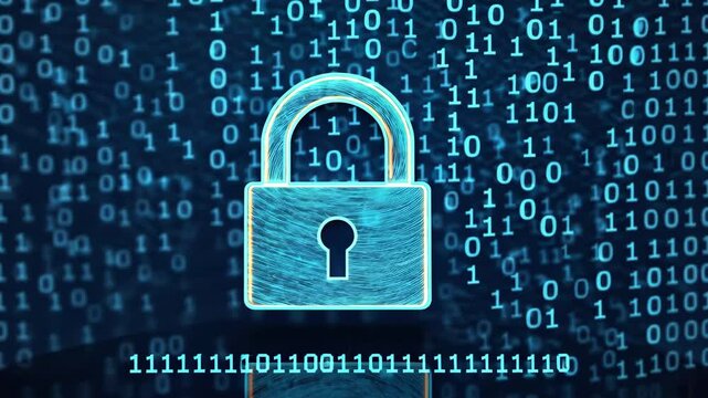 Cybersecurity concept, safety, and data protection in the online and cyber world. Digital asset and blockchain technology security.