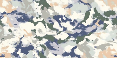 Fototapeta premium Digital marble seamless texture pattern, with colors pastel blue, white, green, brown, and purple
