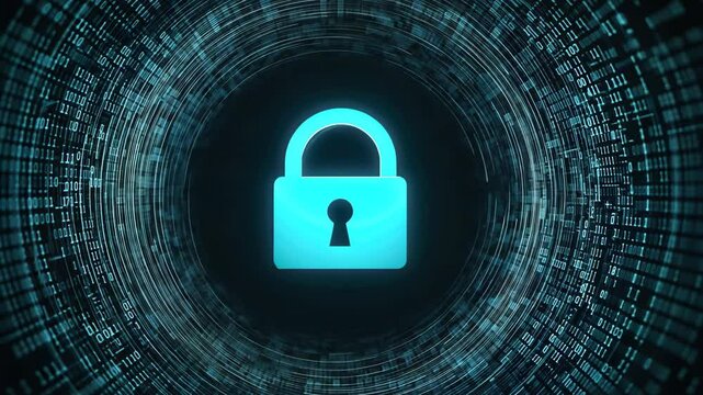 Cybersecurity concept, safety, and data protection in the online and cyber world. Digital asset and blockchain technology security.