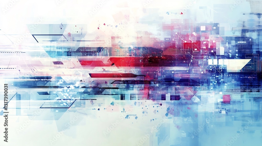 Aufkleber Artistic depiction of business innovation highlighting abstract layer representing creativity modern solutions