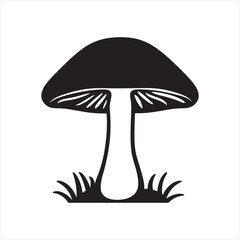 Simple Fungi Silhouette