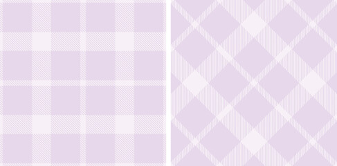 Pastel Seamless Tartan in Pale Pale Grey tones Fabric Design