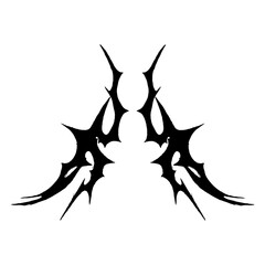 Hyper Y2k Neotribal Design Element