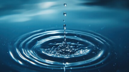 Water Drop Impact: Ripples and Serenity