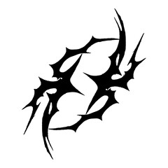 Hyper Y2k Neotribal Design Element