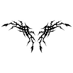 Hyper Y2k Neotribal Design Element