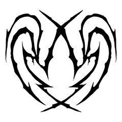 Hyper Y2k Neotribal Design Element