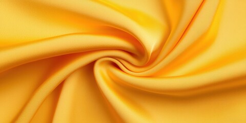 Obraz premium Flowing yellow fabric close-up textile industry detailed texture bright environment abstract viewpoint visual concept