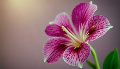 Obraz premium Pink Flower with Intricate Petals in Soft Background