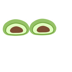 Naklejka premium Matcha mochi