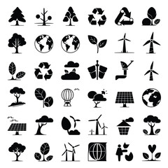 Eco-Friendly Icons Collection for Sustainable Living