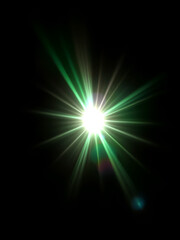 Fototapeta premium overlays overlay light transition effects sunlight lens flare light leaks high quality stock photo image of sun rays light overlays green flare glow isolated on black background for design