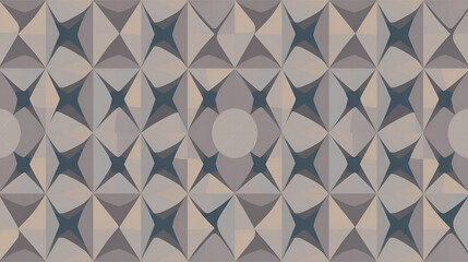 Obraz premium abstract geometric vector seamless pattern backround with funny