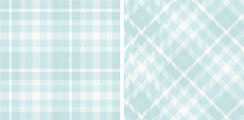 Rich Light Grey and Muted Pale Grey Seamless Tartan Fabric Design