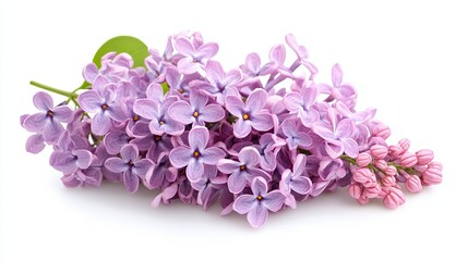 Fototapeta premium Lilac flowers isolated
