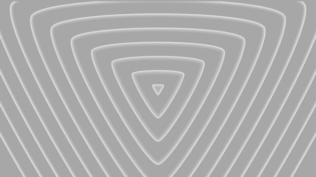 Grey triangle creates a mesmerizing tunnel illusion, blending soft gradients with a futuristic and minimal aesthetic