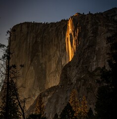 sunset in the mountains