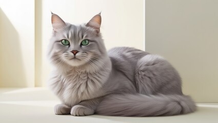 cute gray siberian portrait