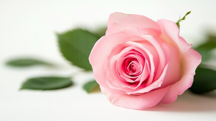 Fototapeta premium Pink rose isolated