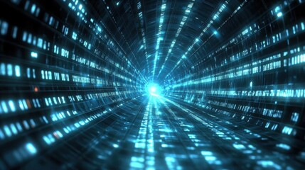 Digital Data Tunnel: A Visual Metaphor