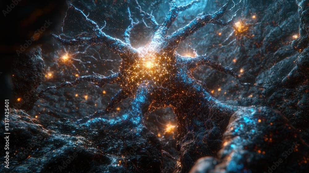 Poster neural network: a microscopic journey into the brain's intricate complexity