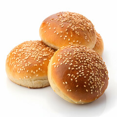 Hamburger bun isolated