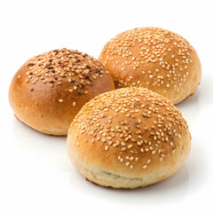 Hamburger bun isolated