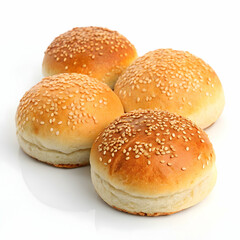 Hamburger bun isolated