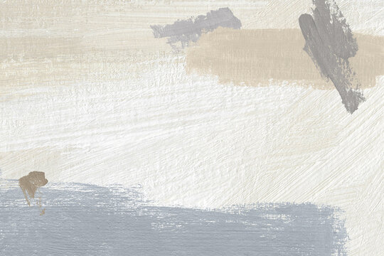 Fototapeta Artwork abstract paint texture background. Modern illustration with shapes and brush strokes. Minimalist geometric artwork. Hand painted template in neutral colors. Contemporary painting on canvas