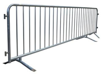 Portable metal crowd barricade