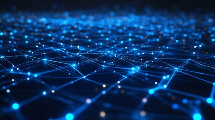 Abstract Network Connection Digital Technology Global Network System Data Communication Illustration