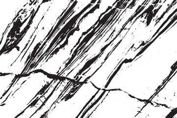 Black and white grunge marble stone texture vector illustration.