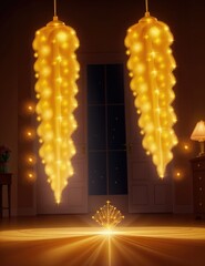 Mystical Golden Light Portal - Fantasy Glowing Divine Entrance