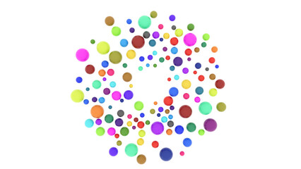 abstract colorful background with circles