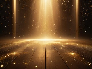 Mystical Golden Light Portal - Fantasy Glowing Divine Entrance