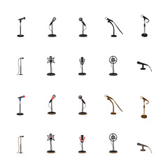 Obraz premium Microphone Symbol Vector - Clean Icon for Music and Recording Studio Projects