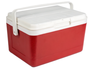 red plastic container
