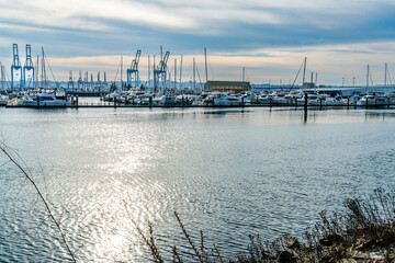 Obraz premium Boats At Tacoma Marina 2