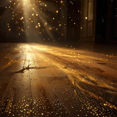 Mystical Golden Light Portal - Fantasy Glowing Divine Entrance