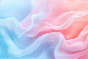 Obraz premium A calming abstract background in pastel colors with soft, flowing lines
